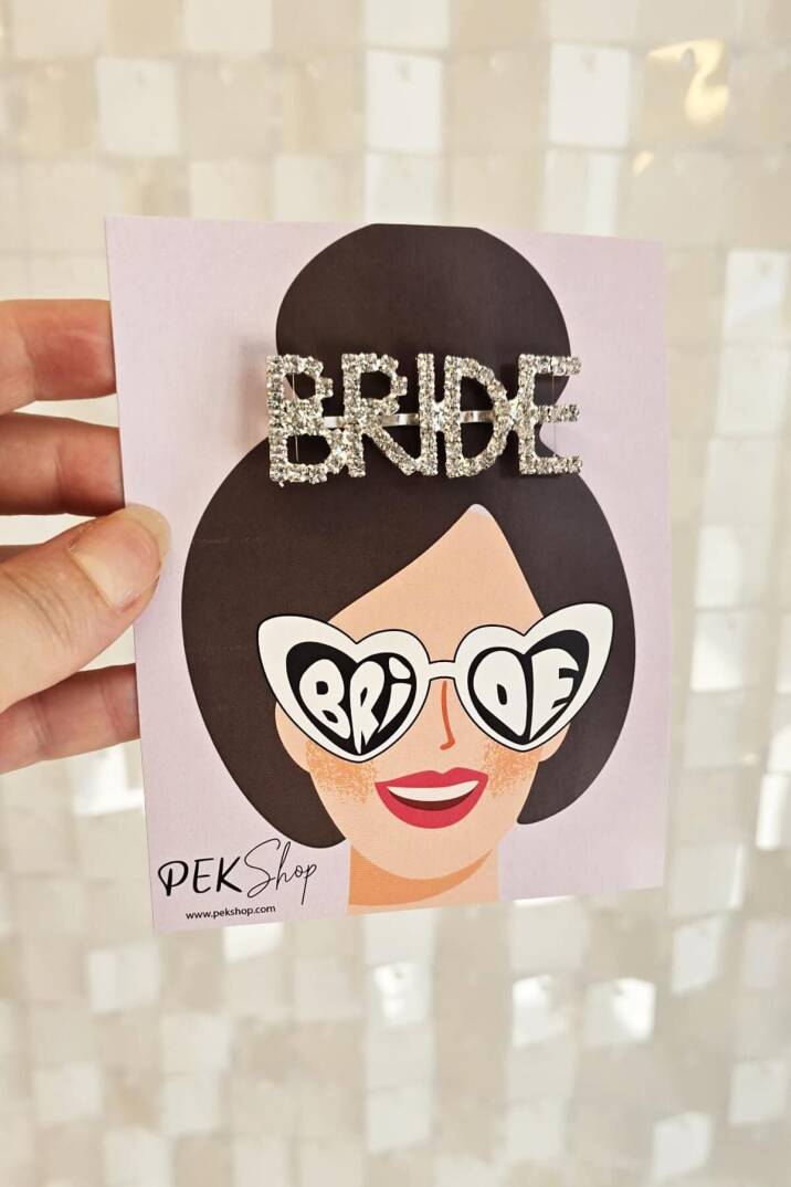 Taşlı Bride Toka Gümüş Gelin Aksesuarları - 4