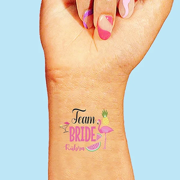 Kişiye Özel Team Bride Flamingo - Aloha Dövme - 1