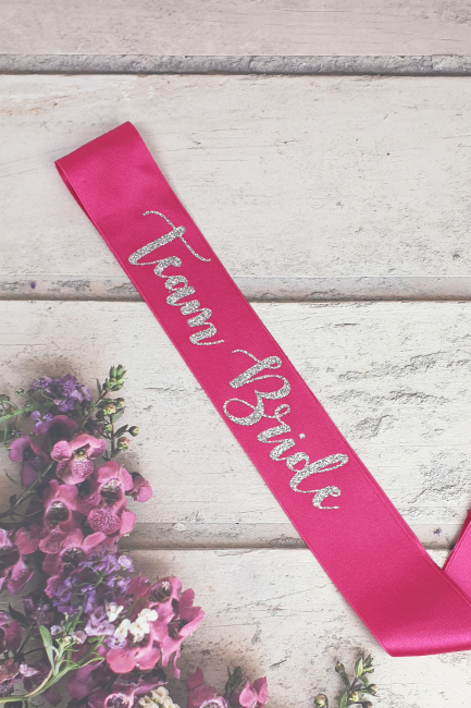 Team Bride Kuşak, Glitter Baskılı Bekarlığa Veda Kuşağı