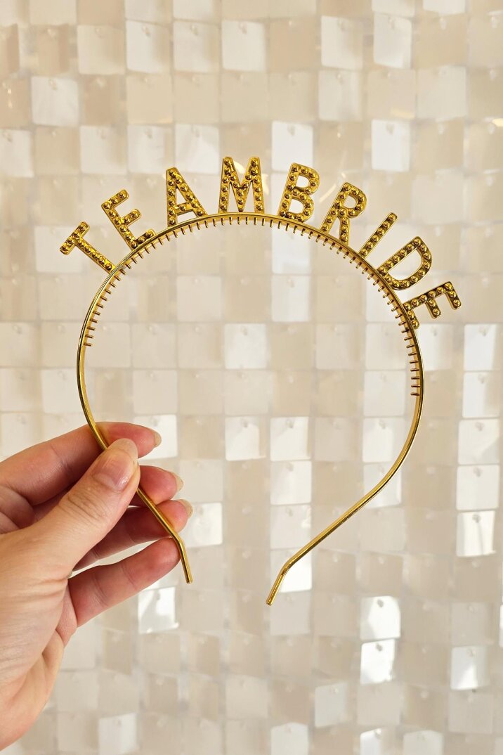 Team Bride Taç Gold Nedime Tacı Bekarlığa Veda Tacı GOLD Team Bride - 1