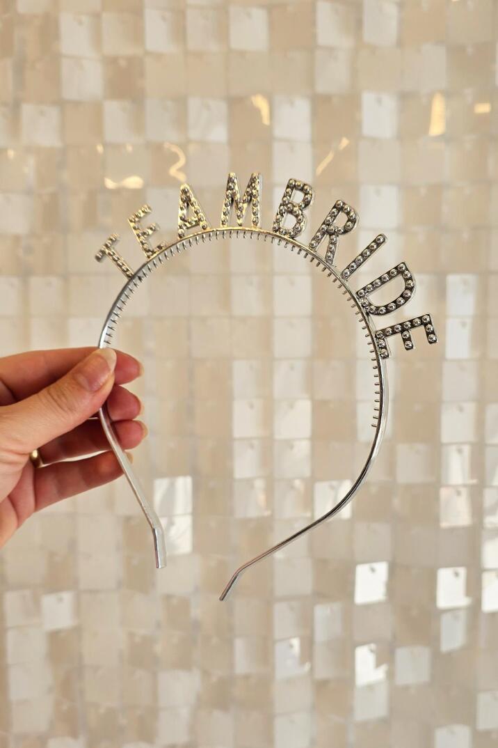 Team Bride Taç Gümüş Nedime Tacı Bekarlığa Veda Tacı Gümüş Team Bride - 1