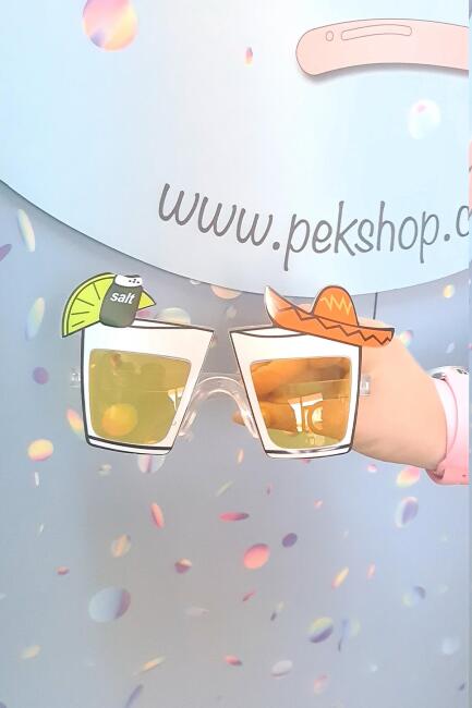 Tekila Shot Bardak Gözlük Tuz Limon Meksika Şapkalı Eğlenceli Parti Gözlüğü - 3