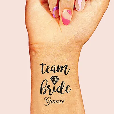Kişiye Özel Tektaş Team Bride Dövme 