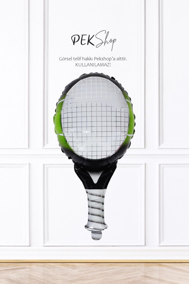 Tenis Raketi Folyo Balon Raket Şekilli Balon - 1