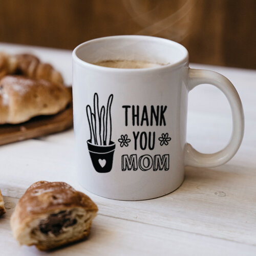 Thank You Mom Anneye Özel Kupa Bardak - 1