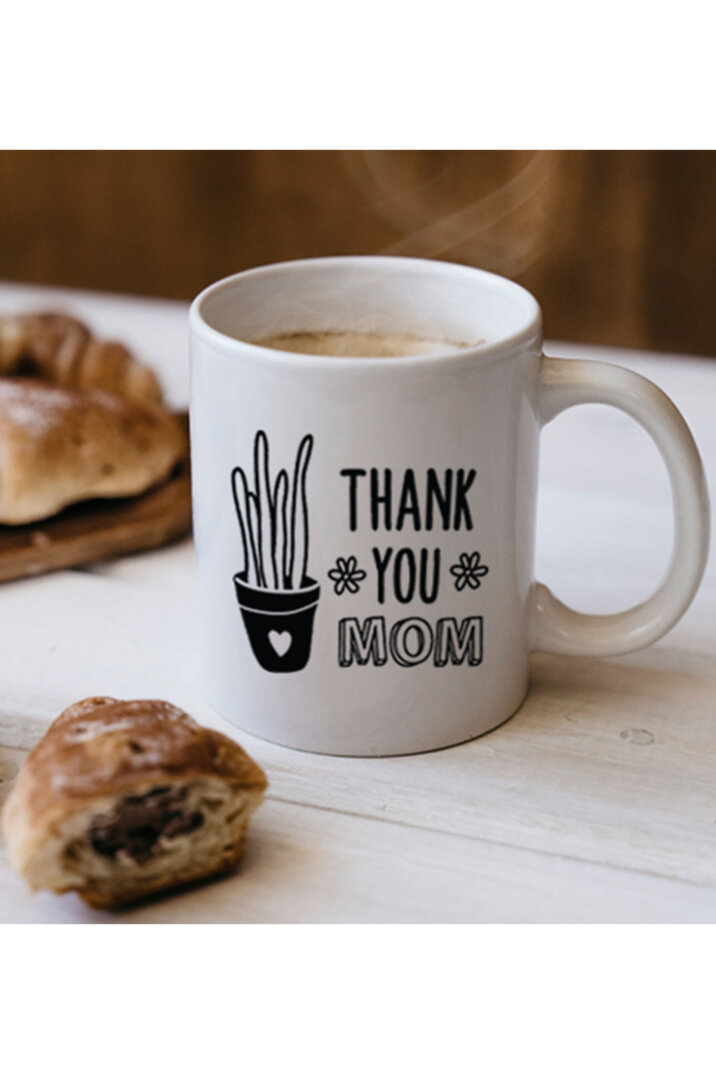 Thank You Mom Anneye Özel Kupa Bardak - 1