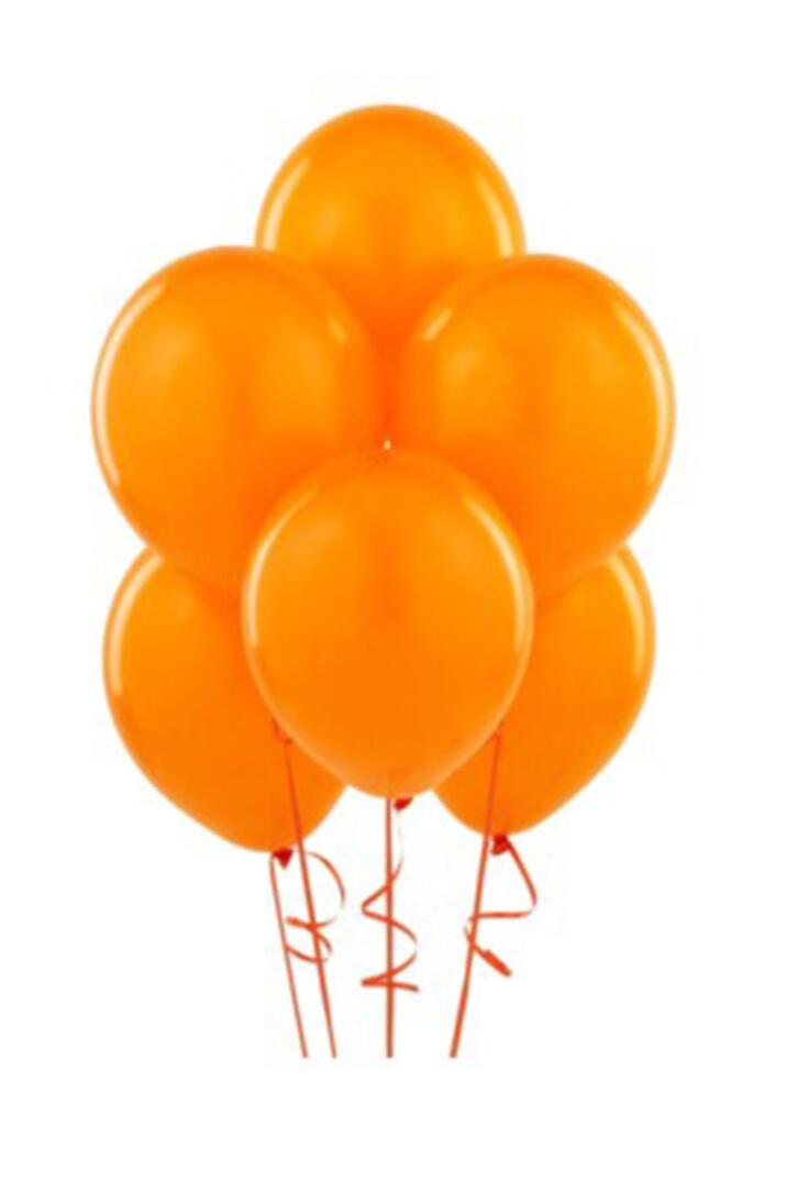 Turuncu Balon 10 Adet - 12 inc 30 cm Parti Balonu - 2