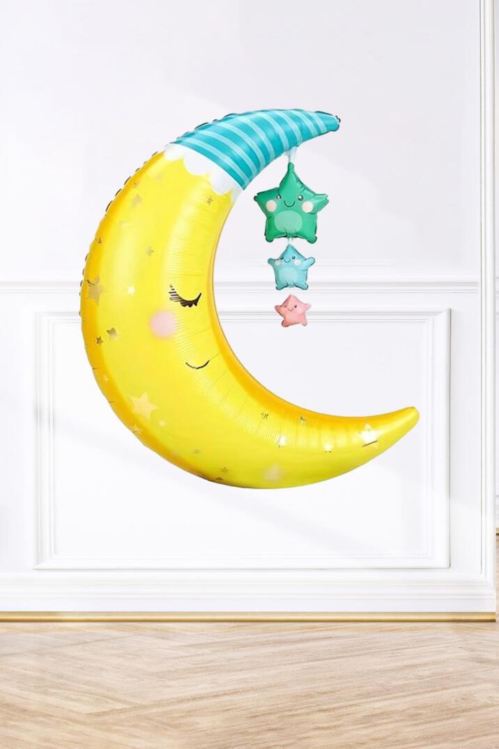 Uyuyan Ay Folyo Balon Ay Dede Balon 78cm - 1