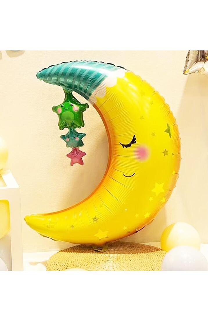 Uyuyan Ay Folyo Balon Ay Dede Balon 78cm - 3