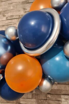 Uzay Tema Doğum Günü Balon Zinciri Seti Uzay Gezegen Balon Zinciri - 3