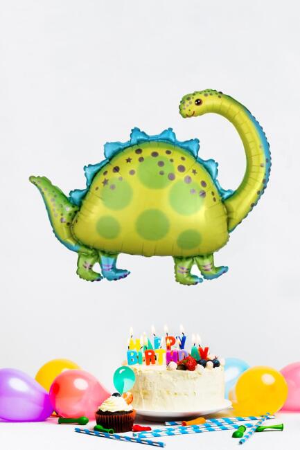 Uzun Boyunlu Dinazor Folyo Balon Argentinosaurus Dinozor Balon 73cm - 3