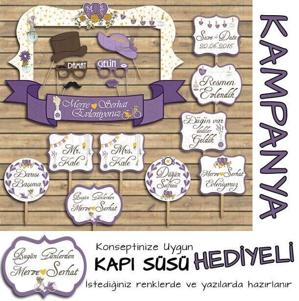 Vintage Mor-Sarı Konsept 2li Kampanyalı Paket - 1