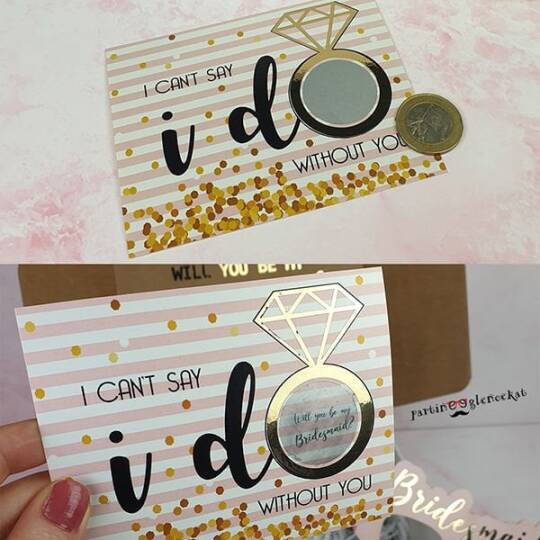 Will you be my Bridesmaid? Kazıma Kartı