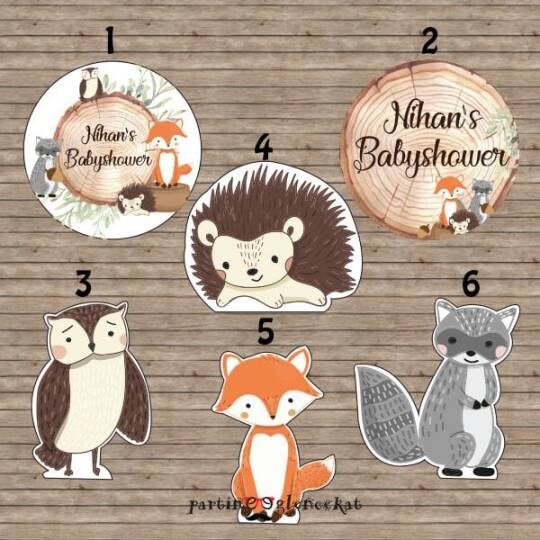 Woodland Konsept 35 Adet 5cm Etiket
