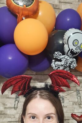 Yarasa Tacı Halloween Saç Aksesuarı Cadılar Bayramı Tacı Lüks - 2