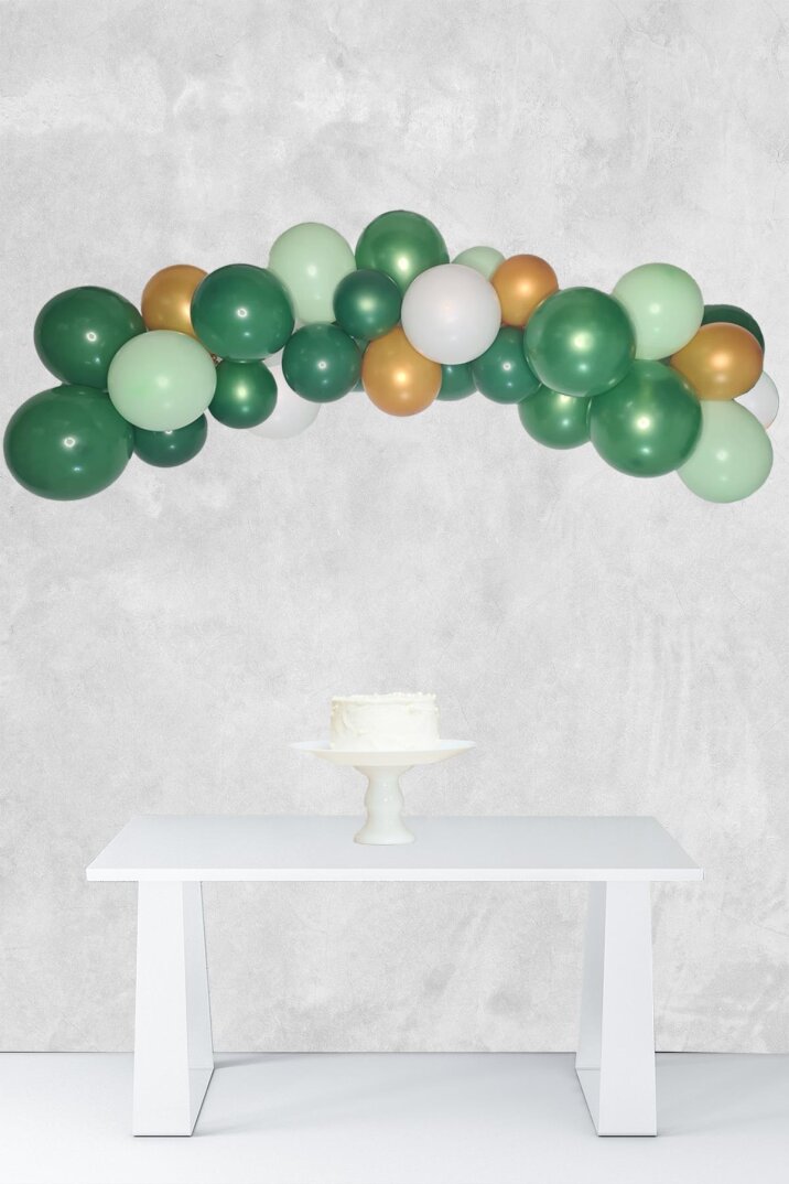 Yeşil Gold Konsept Balon Zinciri 47 Parça - 1