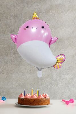Yunus Folyo Balon Açık Pembe - 1