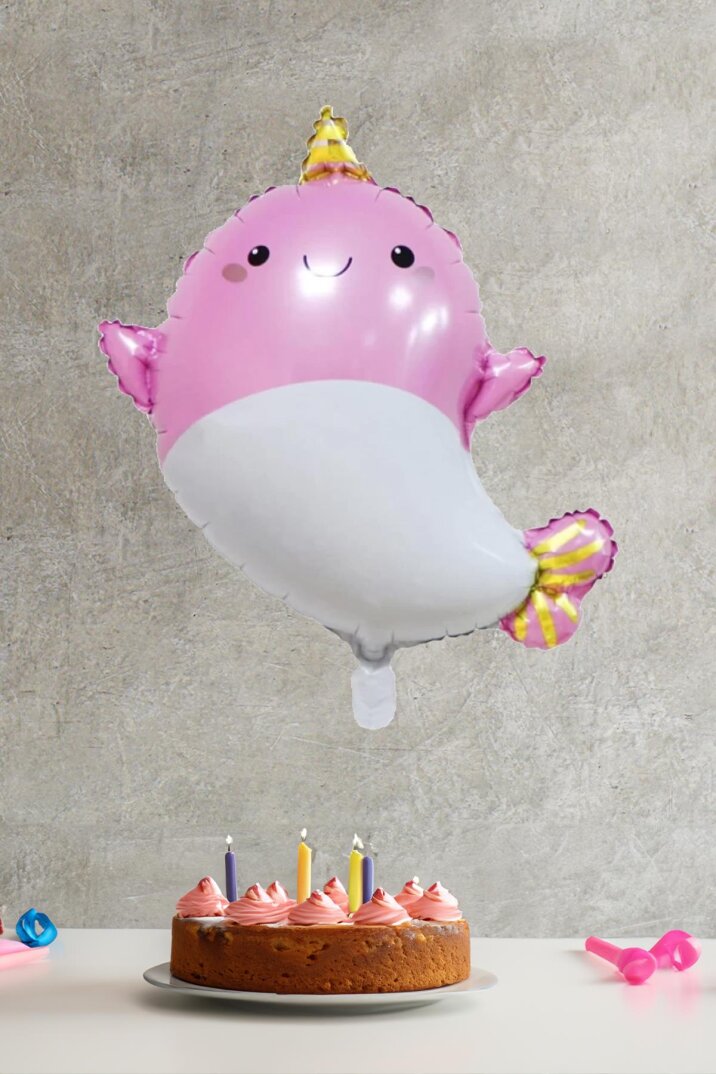 Yunus Folyo Balon Açık Pembe - 1