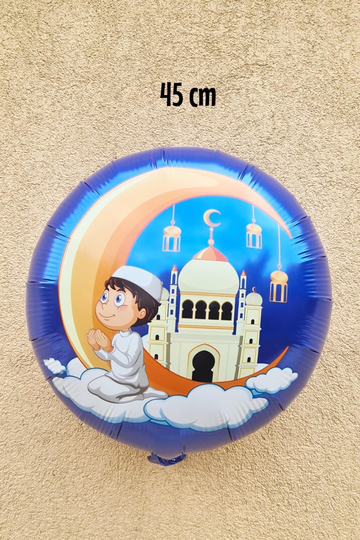 Yuvarlak Kuran Öğreniyorum Folyo Balon 18inç Ramazan Balonları - 2