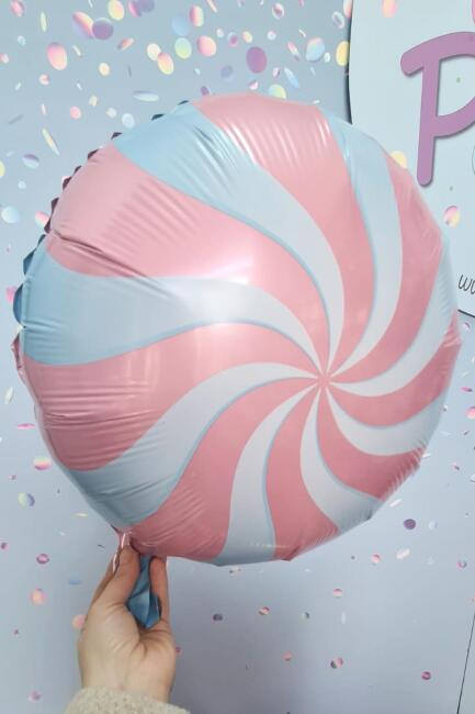 Yuvarlak Pembe Şeker Folyo Balon 18inç - 2